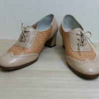 ราคา รองเท้าแฟชั่นหนังแท้ สไตล์วินเทจ สินค้าญี่ปุ่นมือสอง (1056474619)