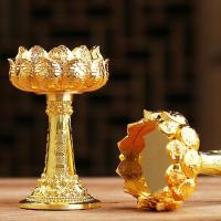 ราคา ตะเกียงน้ำมัน ถ้วยตะเกัยง เชิงเทียนดอกบัว ที่วางโคมไฟผีเสื้อที่ใส่แสงชาทองแดงทิเบตตะเกียง เชิงเทียน ใส่เทียน ทีไลค์ (12592714376)