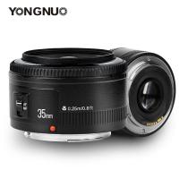 ราคา Yongnuo YN35 มม.F2.0 เลนส์มุมกว้างคงที่เลนส์กล้อง DSLR สําหรับ Canon 600D 60D 5D 400D 500D Nikon F Mount D7100 D810 D3200 D5100 (40253746611)