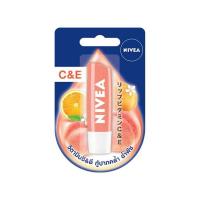 ราคา NIVEA LIPS PEACH SHINE C&E นีเวีย ลิป พีชชี่ ซีแอนด์อี 4.8 g (10392538405)