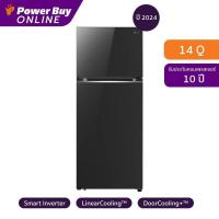 ราคา LG ตู้เย็น 2 ประตู 14 คิว Inverter (สี Black Glass) รุ่น GN-B392PGFB.ABMPLMT (28671935007)