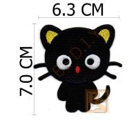 ราคา ตัวติดเสื้อ ตัวรีดเสื้อ อาร์ม Armpatch งานปักผ้า ลาย แมวดำ (2447700608)