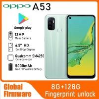 ราคา โทรศัพท์ตกแต่งใหม่ OPPO A53 4G - 4GB RAM + 128GB ROM 6.5 นิ้ว 13MP LTE สมาร์ทโฟน Global rom googleplay โทรศัพท์มือถือ 95% ใหม่ RAM 8G ROM 128G 5000mAh แบตเตอรี่ Qualcomm Snapdragon 460 (42608603465)