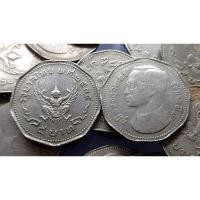 ราคา เหรียญ 5 บาท หลังพระครุฑพ่าห์ (9เหลี่ยม) 2515 ผ่านใช้ (8958620095)