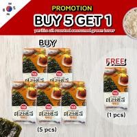 ราคา สาหร่ายแผ่นย่างน้ำมันงาม่อน sajo haepyo perilla oil roasted seasoned green laver gim 해표 더고소한 재래김 5g (29502377948)