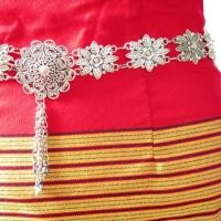 ราคา เข็มขัดไทยออเจ้า เข็มขัดผ้าถุง สีเงินรมดำ ล้านนา1 (1039340285)