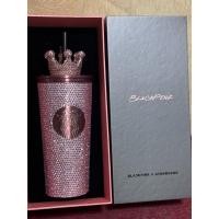 ราคา Starbucks Black Pink Bling Stainless Cold Cup 16 Oz แท้ พร้อมมงกุฎ (29282361236)