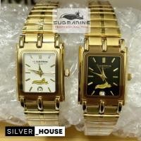 ราคา นาฬิกา us submarine ไซส์ผู้หญิง นาฬิกาข้อมือ ควอทซ์ สายสีทอง มีวันที่ กันน้ำ ของแท้100% (26022941678)