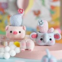 ราคา กระถางต้นไม้ขนสัตว์รู้สึกปั๊มเพลงทําเองแพคเกจวัสดุตุ๊กตาทํามือพวงกุญแจจี้รถของขวัญ (43010622384)