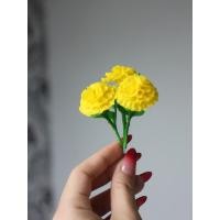 ราคา ดอกดาวเรือง 3 ดอกปลายลวดงานดินปั้น (28715915378)