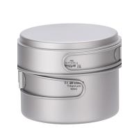 ราคา Titanium Craftsman Outdoor Titanium Pot Pure Titanium Soup Pot Camping Catherware Ultralight Tackwa (27075252487)