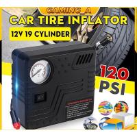 ราคา 12V ปั๊มลม ปั๊มลมยาง ปั๊มลมรถยนต์ ที่เติมลมยาง ปั๊มลมไฟฟ้า ปั๊มลมพกพา สำหรับรถยนต์และมอเตอร์ไซค์ mini air compressor (24930084630)