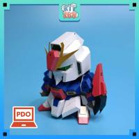 ราคา โมเดลกระดาษ เกมอนิเมะ หุ่นยนต์ SD 5ซม. Z กันดั้ม (41505946253)