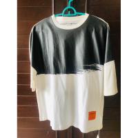 ราคา #playhoundเสื้อยืดสีขาวสกีนพื้นดำทรงปล่อยผ้านิ่มใส่สบาย(New) Size M (25923262552)