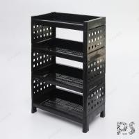 ราคา ชั้นวางของพลาสติก อเนกประสงค์ 4 ชั้น สีดำ (2825661127)