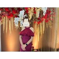 ราคา ส่งต่อเดรสออกงานสีแดงเลือดนก (19177701221)