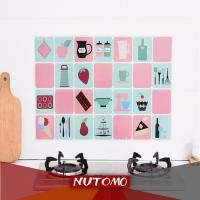 ราคา สติ๊กเกอร์ติดผนังห้องครัวป้องกันน้ํามันสติกเกอร์ติดผนังอลูมิเนียมฟอยล์ ~ ตกแต่งห้องครัว (8529410936)