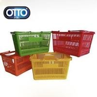 ราคา OTTO By Sci D-320A: ตะกร้าช้อปปิ้งพลาสติก มีหูหิ้วแข็งแรง มี 4 สีให้เลือก (14462210734)