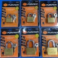 ราคา PUMPKIN กุญแจแขวน ทองเหลือง รุ่นเหลี่ยม คอสั้น 35mm-60mm (5461373697)