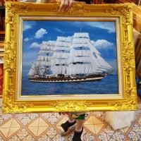 ราคา กรอบรูป เรือสำเภา กรอบรูปหลุยส์ กรอบรูปเรือสำเภา เสริมฮวงจุ้ย ราบรื่น รุ่งเรือง ร่ำรวย ติดผนัง บ้าน ร้านค้า ของขวัญ (5615720331)