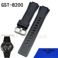 ราคา สร้อยข้อมือนาฬิกายางยื่น 16 มม. สําหรับ 5608 GST-B200 สายรัดเรซินกีฬาลําลองสีดํา Quick Release สายนาฬิกาเปลี่ยนสายนาฬิกา (27469562836)