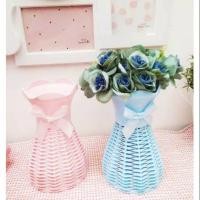 ราคา แจกันดอกไม้พลาสติก แจกันหวาย / แจกันหวายสาน / แจกันดอกไม้นําเข้า (9542815035)