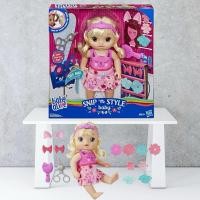 ราคา Baby Alive Snip and Style Baby Blonde Hair Talking Doll with Bangs That Grow, Then Get Shorter (29324704378)