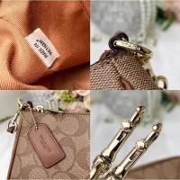 ราคา ♞,♘,♙Coach Messico Top Handle Pouch In Signature Coated Canvas (28050282352)