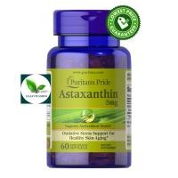 ราคา Puritan's Pride Natural Astaxanthin 5 mg / 60 Softgels (1608039449)