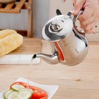 ราคา 【งงงัน น้ำมันป้องกันการรั่วซึม】หม้อน้ำมันสแตนเลส oz หม้อขวดน้ำมันกาต้มน้ำอุปกรณ์ครัวกล่องรส11oz kLO7 (6187108848)