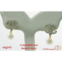 ราคา ต่างหูแป้นรัสเซียชาแนลห้อยมุกแท้ ทอง90% 2.84กรัม (44256087249)