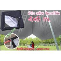 ราคา ฟลายชีท ผ้าใบกันสาด กางเตนท์ ปิคนิค บังแดด ผ้าร่ม ขนาด 4x6 เมตร (19380283370)