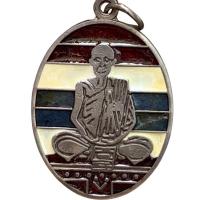 ราคา เหรียญหลวงปู่ไข่ วัดเชิงเลน เนื้อลงยา พระเครื่อง (25100807013)