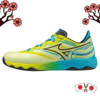 ราคา Mizuno Wave Medal NEO Table Tennis Shoes - Stability, Cushioning, and Resilience in Blue, White, and Turquoise (29086398633)