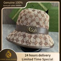 ราคา ซื้อในฝรั่งเศส ใหม่ Gucci หมวก GG CANVAS BUCKET HAT fashionable and versatile ของแท้ 100% (25687598910)