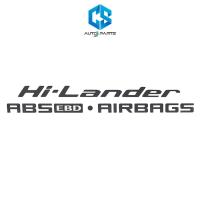 ราคา สติ๊กเกอร์ Hi-Lander ABS EBD AIRBAGS (สีเทาเข้ม) - ISUZU D-MAX ปี07-11 (ติดฝาท้ายกระบะ) (28735255862)