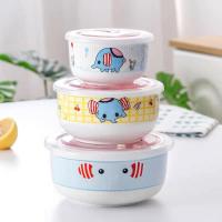 ราคา ชุดเซ็ตชามเซรามิค ประกอบด้วย3ใบ ฝาปิดสูญญากาศ คละลาย (22453996935)