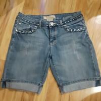 ราคา เสื้อผ้ามือสอง ยีนส์ขาสั้น ปักเลื่อม เก๋ๆ (23301982993)