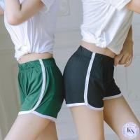 ราคา กางเกงขาสั้นสุดๆ 7 สี แต่งแถบข้าง เอวยางยืด ใส่อยู่บ้านหรือใส่นอน (18853395839)