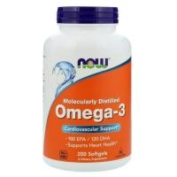 ราคา [พร้อมส่ง] Fish oil - Now Foods, Omega-3, 180 EPA/120 DHA, 200 Softgels (1000 mg fish oil per softgel) (1891169956)