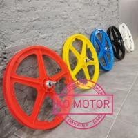 ราคา ล้อแม็ก จักรยาน BMX 20" ดาว 5 ก้าน ตรง (2 ล้อ) (3629303286)
