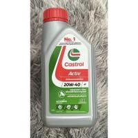 ราคา น้ำมันเครื่อง คาสตรอล CASTROL ACTIV 20W-40 4T น้ำมันเครื่อง ของเเท้ [ CASTROL ACTIV] (41707468912)