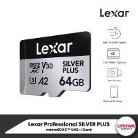 ราคา Lexar Professional Silver Plus microSD Card 64GB (ไมโครเอสดีการ์ด) Read 205MB/s Write150MB/s (LMSSIPL064G-BNANG) (28305048385)