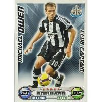 ราคา Michael Owen Newcastle United FC Match Attax 2008/09 Topps Football Card (26360095810)