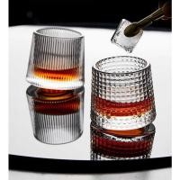 ราคา ASSSTRE Whisky Crystal Spinning Wobble Rock Glass 150ml - YJ101 (26791536205)