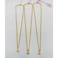 ราคา สร้อยคอทองแท้พร้อมจี้ทองน้ำหนัก1สลึง (21904953669)