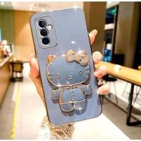 ราคา เคส ขอบตรง ขาตั้งคิตตี้กระจก สำหรับ Samsung A55 เคสกันกระแทก TPU ขาตั้งคิตตี้ พร้อมส่ง (26336029968)