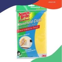 ราคา ผ้าใยสังเคราะทำความสะอาดอเนกประสงค์ SCOTCH-BRITE 40x38cm สีเหลือง (25663117195)