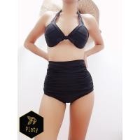 ราคา ชุดว่ายน้ำ bigชุดว่ายน้ำ ชุดว่ายน้ำสายฝอ ชุดว่ายน้ำเซ็กซี่ ทรูพีช สีดำ ดอกไม้ เอวสูง (8824622493)