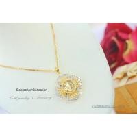 ราคา จี้กังหันแชกงหมิวล้อมเพชร CZ แท้ พร้อมสร้อยคองานเกาหลี กังหันนำโชค ใส่เสริมสิริมงคลและแก้ปีชง (3403371050)